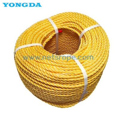 3 Telli Polipropilen Örgülü Halatlar Monofilament Elyaf 4mm Z Büküm