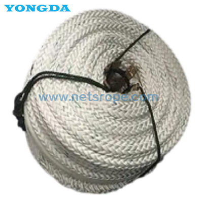 28mm UV Direnci PET Fiber Halat Yüksek Mukavemetli Aşınma Direnci 12 Strand