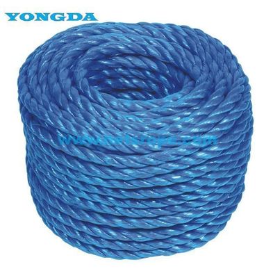 14-50mm Sıkıştırılmayan PP 3-stand Dönmüş Taşımalı İp Yükseltme/Kesinleme/Güvenlik/Endüstriyel/İnşaat için
